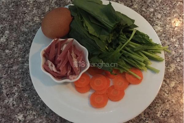 菠菜面的做法图解1
