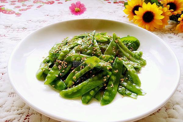 芝麻荷兰豆的做法图解6