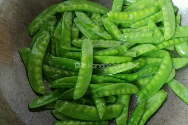 芝麻荷兰豆的做法图解4