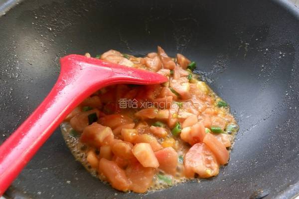 番茄鸡蛋烩饼的做法图解14