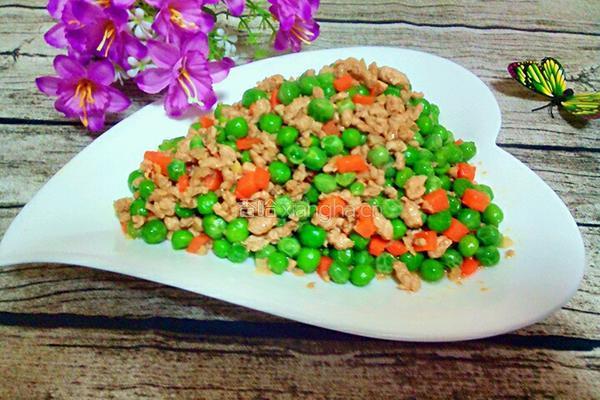 肉末炒豌豆的做法图解7