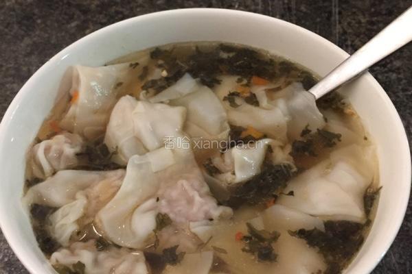 馄饨汤/酸菜馄饨汤的做法图解4