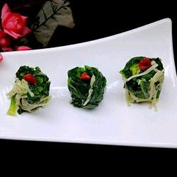 菠菜拌金针菇的做法[图]