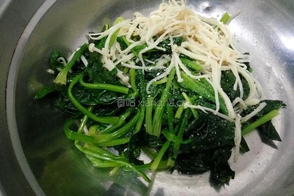 菠菜拌金针菇的做法图解6