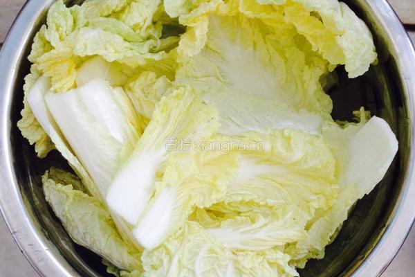 糖醋白菜的做法图解2