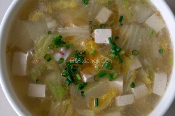 小白菜炖豆腐的做法图解6
