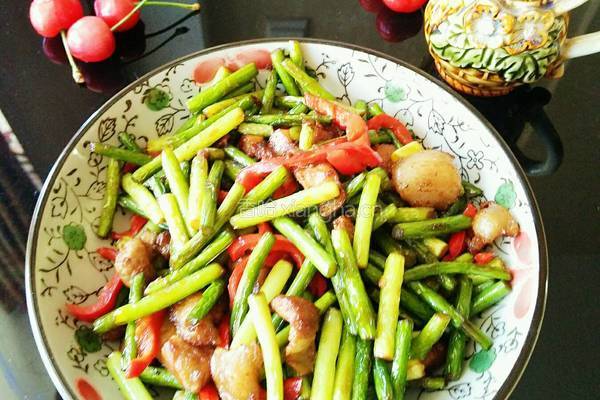 肉炒蒜苔的做法图解8