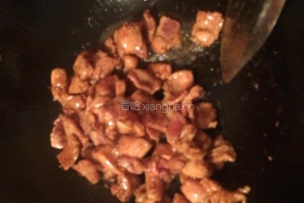 花菜炒肉的做法图解4