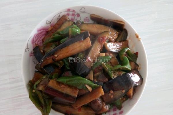 家常炒茄子的做法图解4