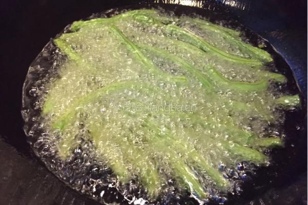 乾煸四季豆的做法图解3