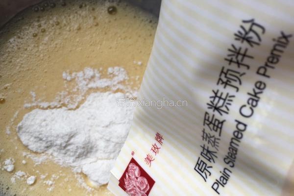 蒸鸡蛋糕的做法图解3