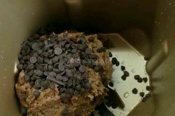 低糖可可巧克力豆麻薯面包圈的做法图解4