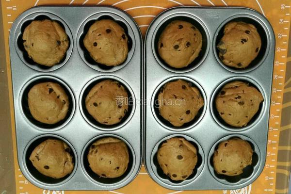 低糖可可巧克力豆麻薯面包圈的做法图解6