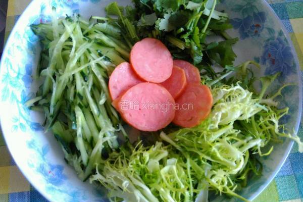 蔬菜拌面的做法图解5