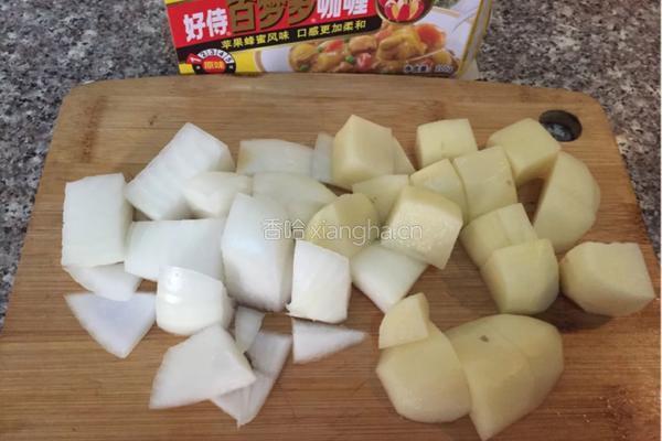 咖喱鸡块饭的做法图解3