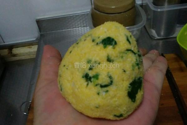 玉米面菜窝头的做法图解8
