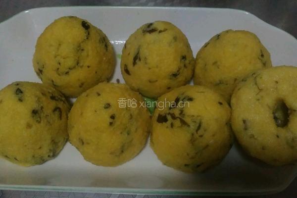 玉米面菜窝头的做法图解11