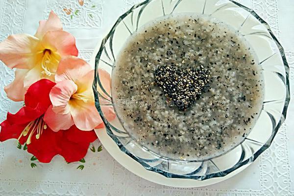 黑芝麻粥的做法图解8