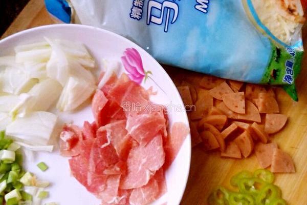 烤肠披萨的做法图解3