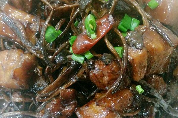 茶树菇烧肉的做法图解7