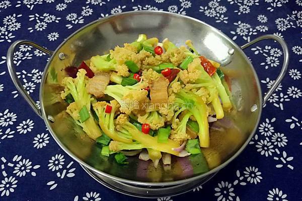 干锅菜花的做法图解20