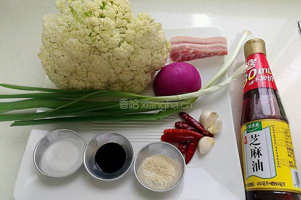干锅菜花的做法图解1