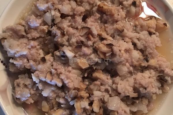 冬菇马蹄蒸肉饼的做法图解6