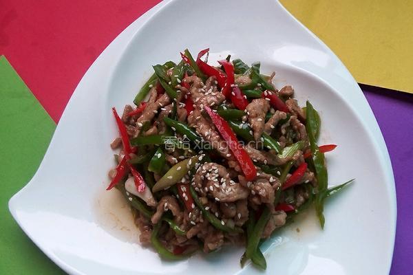 尖椒炒肉丝