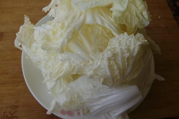 砂锅白菜冻豆腐的做法图解3