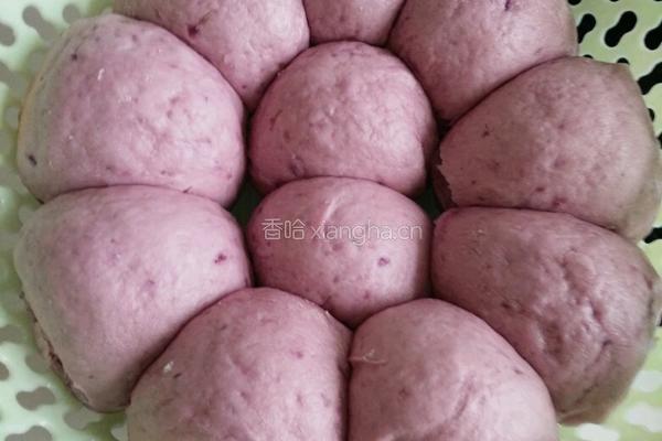 紫薯馒头的做法图解5
