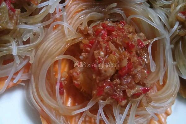 蒜蓉粉丝蒸扇贝的做法图解9