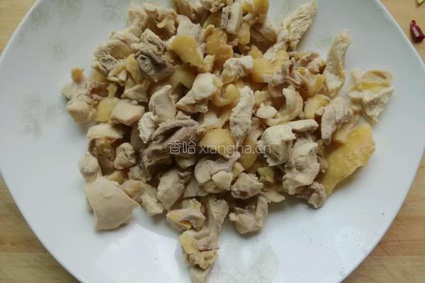 蚕豆烧鸡肉的做法图解6