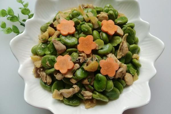 蚕豆烧鸡肉的做法图解13