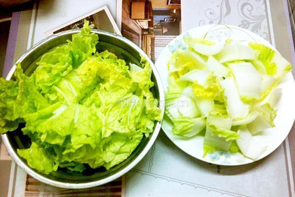 素炒白菜的做法图解3