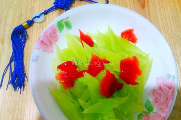 莴笋小炒肉的做法图解3