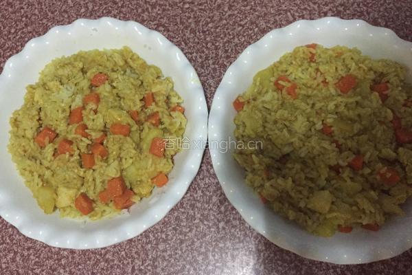 咖喱鸡肉焗饭的做法图解9
