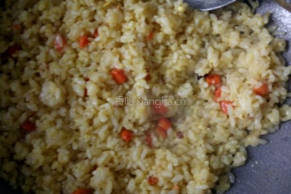 黄金蛋炒饭的做法图解5