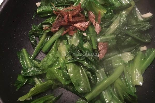 豆豉鲮鱼炒麦菜的做法图解4