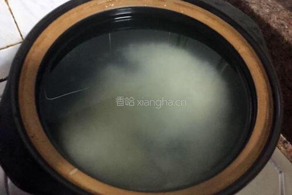 猪肝粥的做法图解4