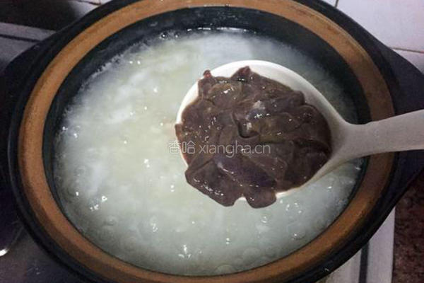 猪肝粥的做法图解8