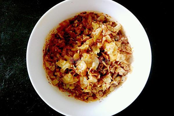 泡菜饼的做法图解3