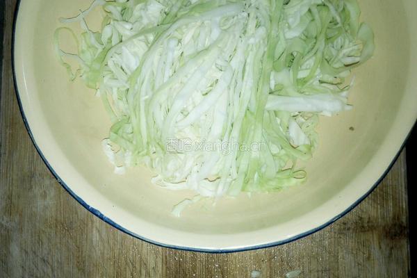 凉拌圆白菜的做法图解2
