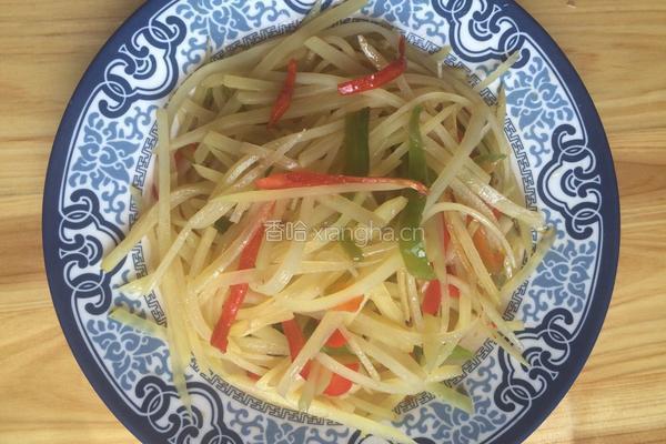 青红椒炒土豆丝