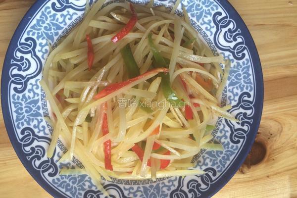 青红椒炒土豆丝的做法图解6