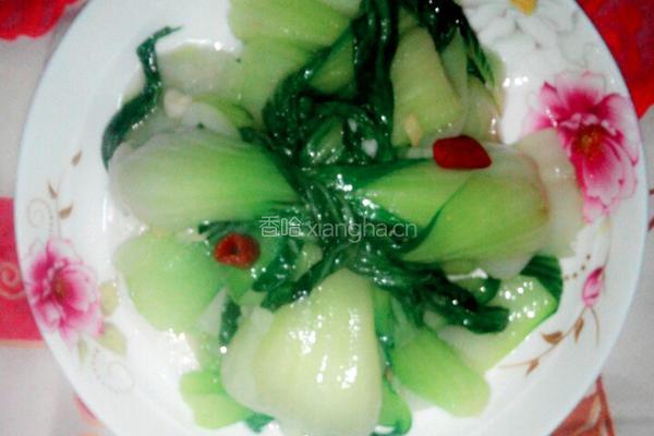 爆炒油菜的做法图解8