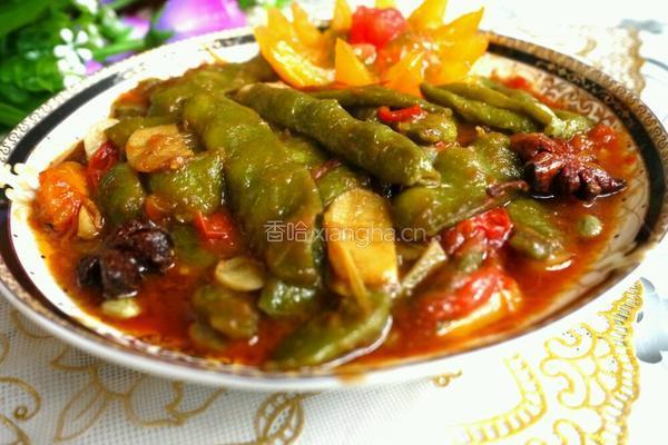 西红柿烧豆角