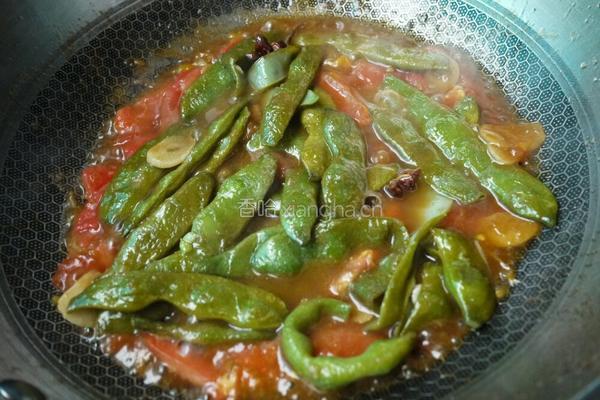 西红柿烧豆角的做法图解6