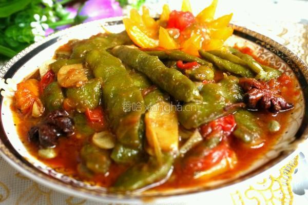 西红柿烧豆角的做法图解7
