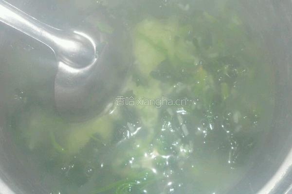 菠菜粥的做法图解5