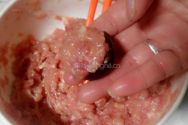 香菇蒸肉饼的做法图解5